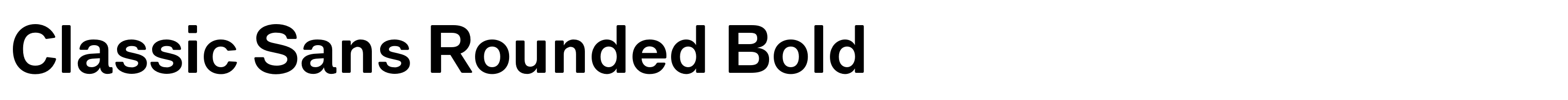 Classic Sans Rounded Bold
